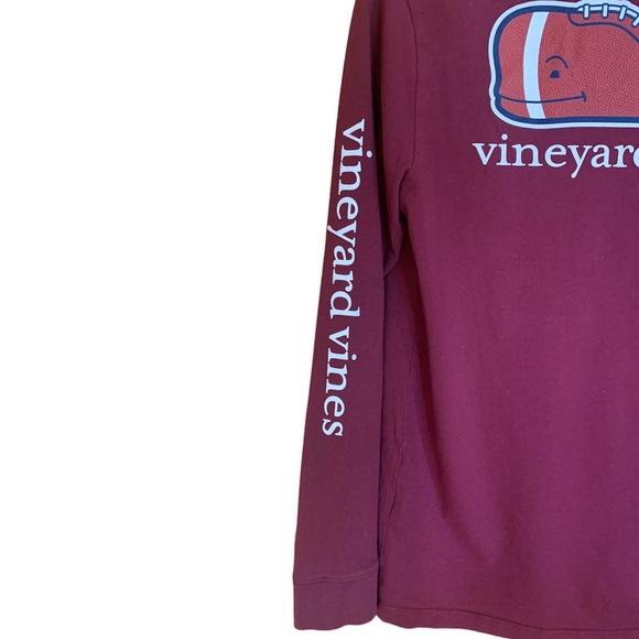 Vineyard Vines Boys' Football Whale Long-Sleeve Pocket Tee - Picture 5 of 8